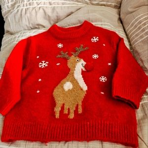 Zara Rudolph sweater EUC